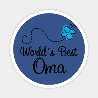 world's best oma butterfly 1 Magnet